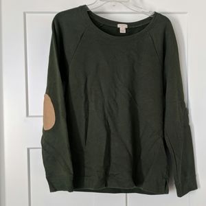 J Crew patchwork sleeve sweater